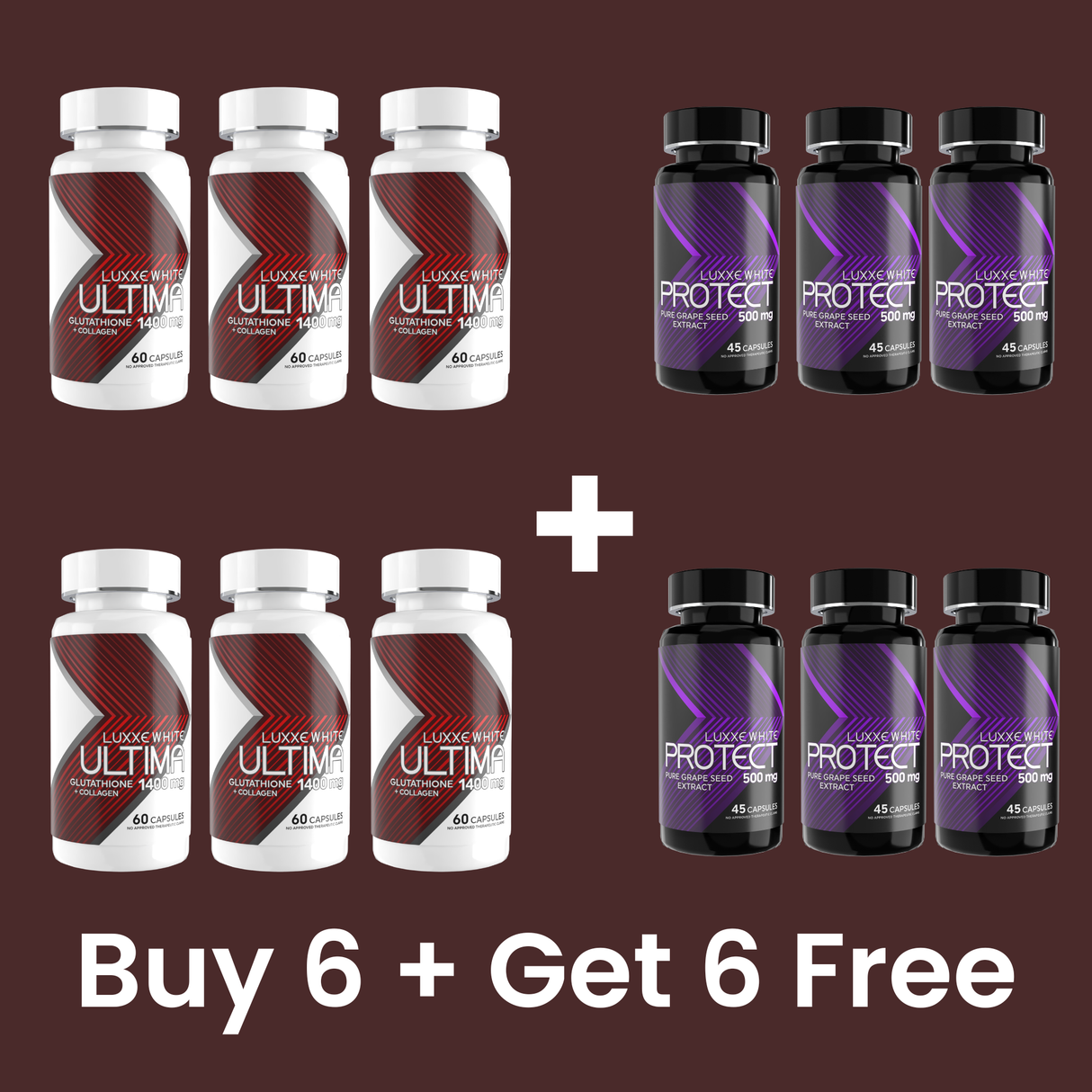 Buy 6 Luxxe White Ultima Get 6 Free Protect