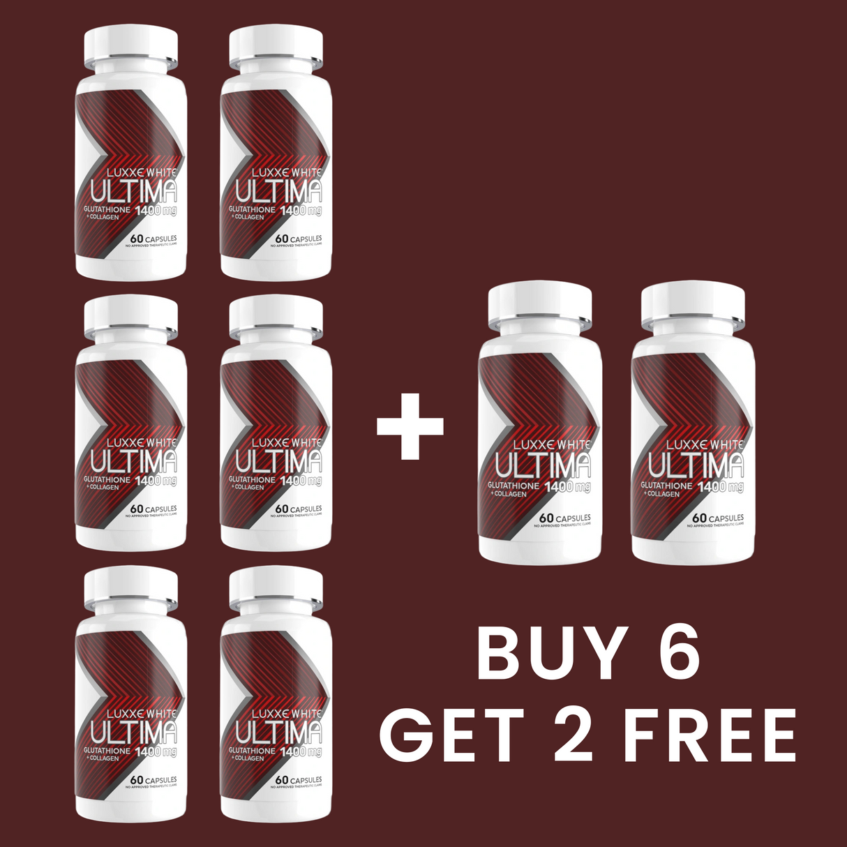 Buy 6 Luxxe White Ultima Get 2 Free