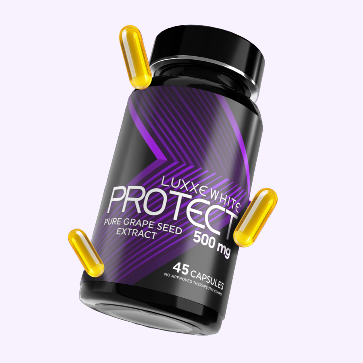 Luxxe White Protect Pure Grape Seed Extract 500 mg 45 Capsules Supplement