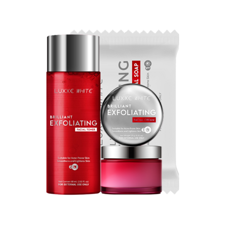 Luxxe White Brilliant 3-step exfoliating facial system